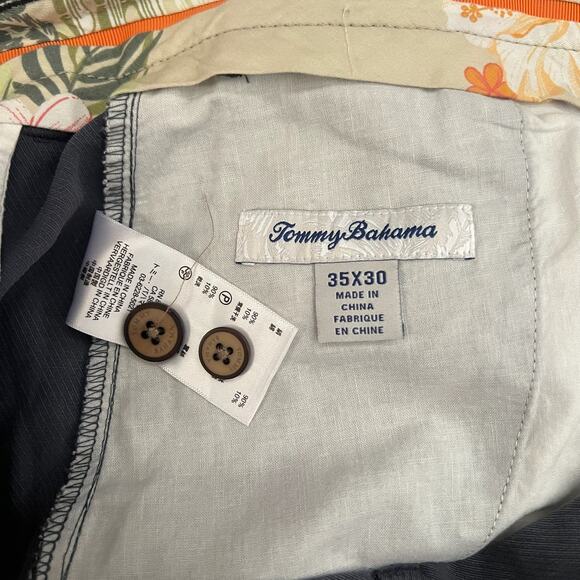 Tommy Bahama Silk Pants 35x30 | Gray Relaxed Fit Chinos Resort Cruise Wear Beach - Picture 3 of 6